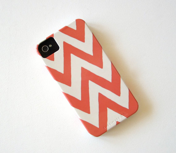 Chevron PINK IPhone 4/4s case Pattern Geometric Arrows Modern Tribal redtilestudio